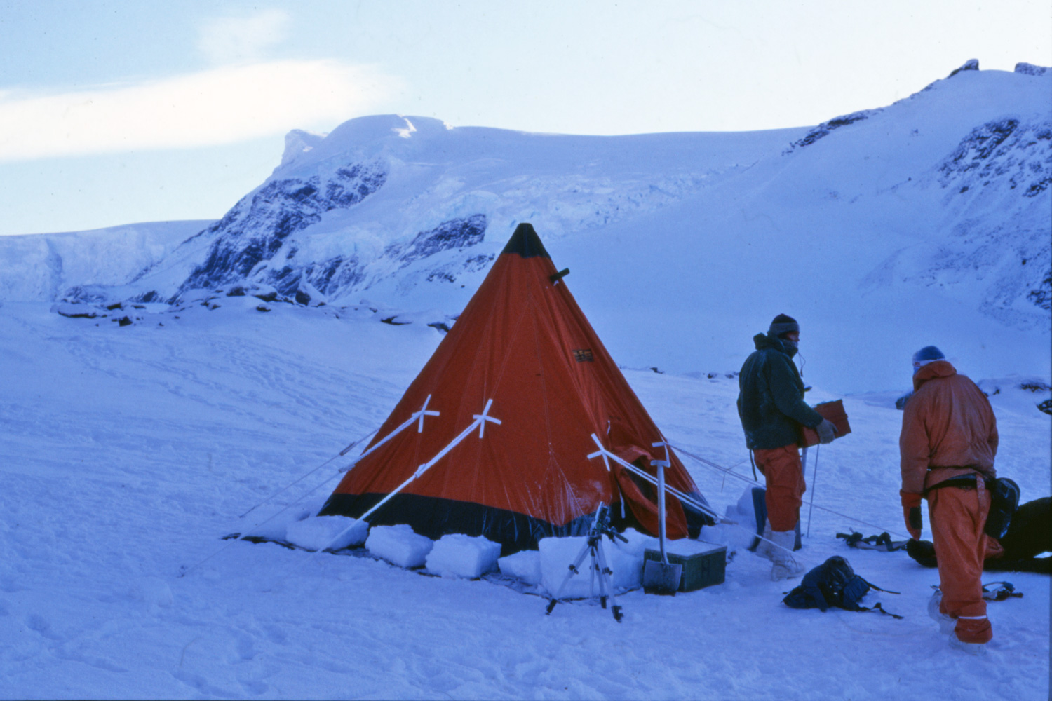 The Antarctic Population who lives in Antarctica
